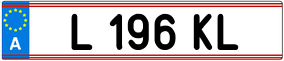 Trailer License Plate